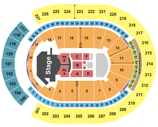 T-Mobile Arena Feid Seating Chart